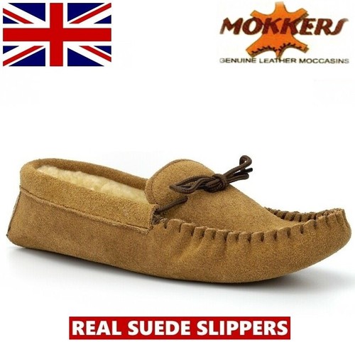 Mens real suede moccasin - real,