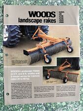 Woods Landscape Rakes LR6 106 108 600 800 Brochure / Leaflet 1990 0061A