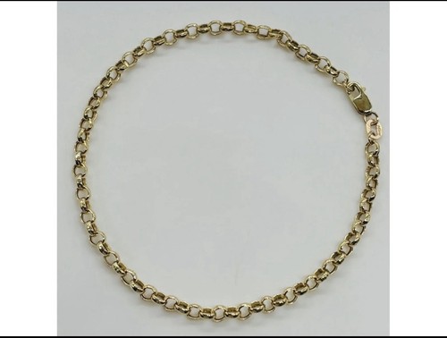 9ct gold belcher - 9ct, bracelet