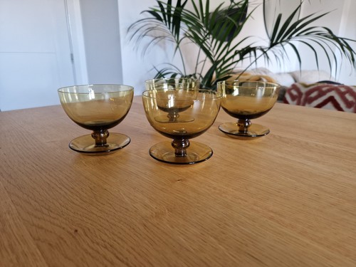 Vintage 1970s amber glass - vintage,