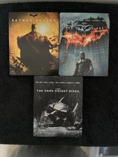 Batman Begins, The Dark Knight & Dark Knight Rises blu ray steelbook Bundle
