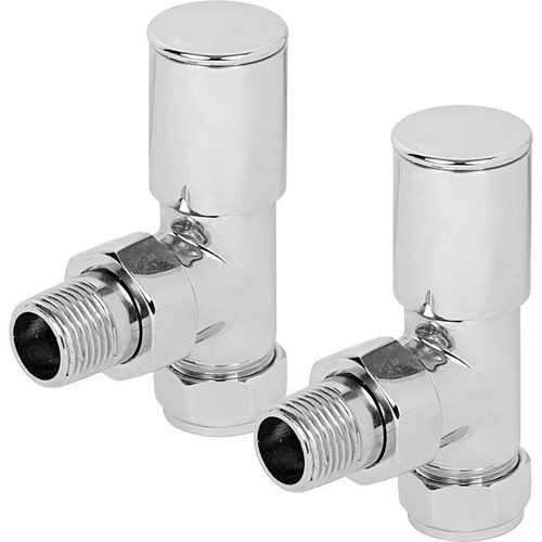 Chrome modern angled round - chrome,