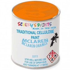 Cellulose Paint For Mclaren Automotive Orange 3211 Traditional Spray Touch Up
