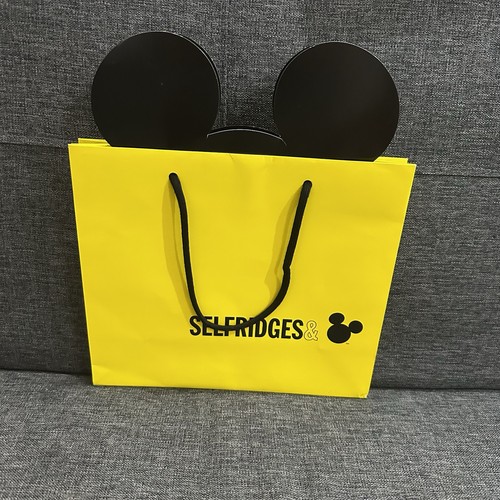Selfridges gift bag yellow - gift,