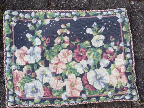 Vintage handmade needlepoint - handmade,