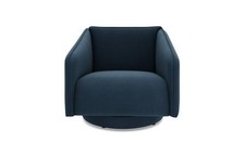 DFS Lovise Navy Velvet Swivel