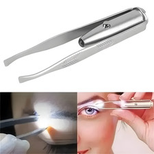 LED Light Eyebrow Tweezers –