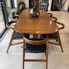 Mid Century Table And 8 Chairs *** Chairs Belonged To THE Robbie Williams