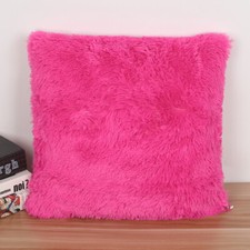43×43cm Fluffy Fur Cushion Covers Plush Throw Pillow Cases Home Sofa Decoration