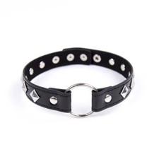 Faux Leather Fetish Collar