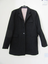 Mens 48 .XXL Black FROCK HUNT COAT. Pockets - wool..Hounds - Trail- V. G. Cond"