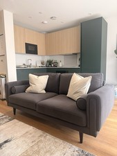 Grey three seater sofa - grey, three-seater
