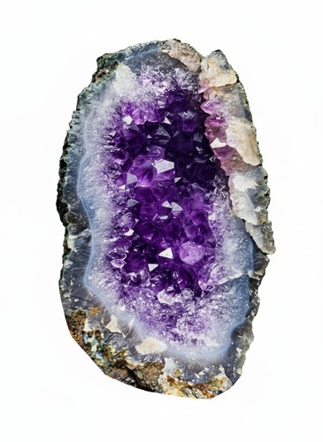 Natural amethyst cluster - cluster, real