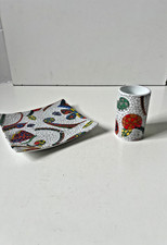 Tea Light Holder & Trinket Dish Mosaic Design Antoni Gaudi 1852-1926 Porcelain
