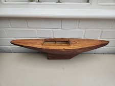 Wooden model boat sailboat - /,