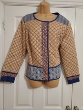 Bnwt Blue & Pink Boho Quilted
