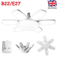 B22 Bayonet LED Garage Light 100W, w/6 Adjustable Panels, for Basement Warehouse