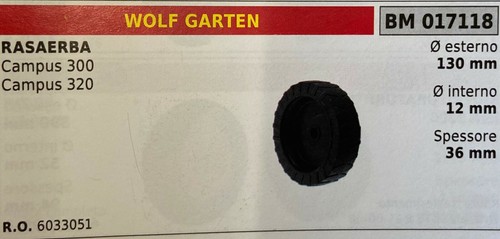 Lawn mower wheel brumar - wheel, wolf