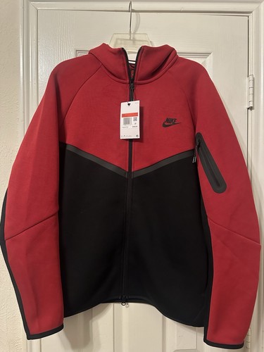 Nike tech fleece red black - nike,