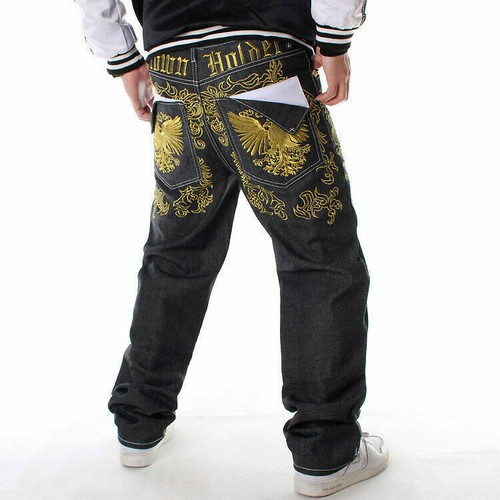 Mens embroidered hip - embroidered, hip-hop