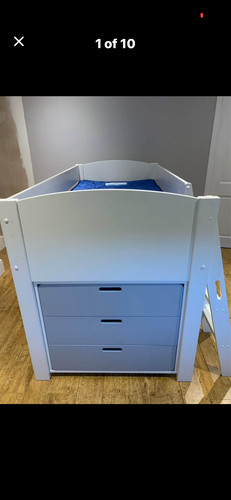 Stompa white cabin bed used - stompa,