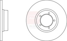 2x Brake Discs Pair Solid fits LDV 400 2.5D Front 89 to 98 276mm Set KAM2107 New