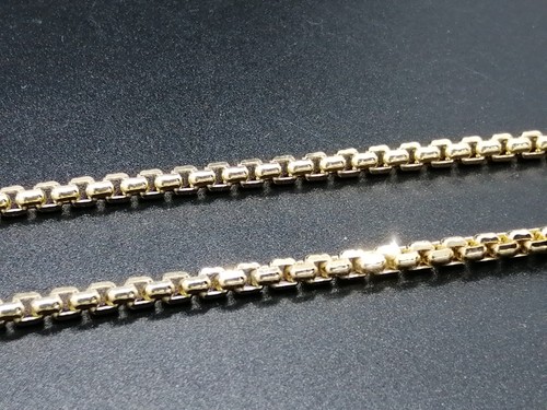 9ct gold round box chain - round,