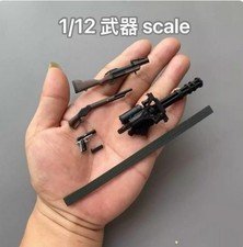 1/12 Soldier Plastic Weapon M1911 M1887 M79 M134 Model for 6''Action Figure