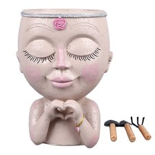 Face Planter Pot Resin Love