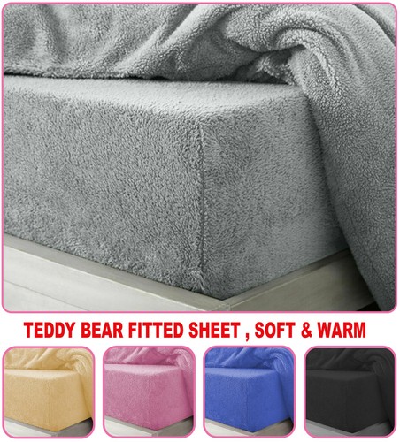 Teddy fleece fitted sheet - fleece,