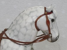 Beswick Large Dappled Grey Matt Percheron Horse with Harness No. 2464
