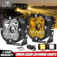 Pair Laser 3'' LED Cube Pods