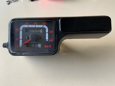 Black motorcycle speedometer - black,