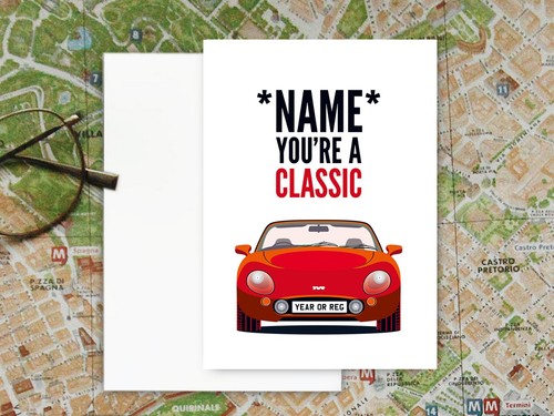 Personalised red tvr griffith - red,