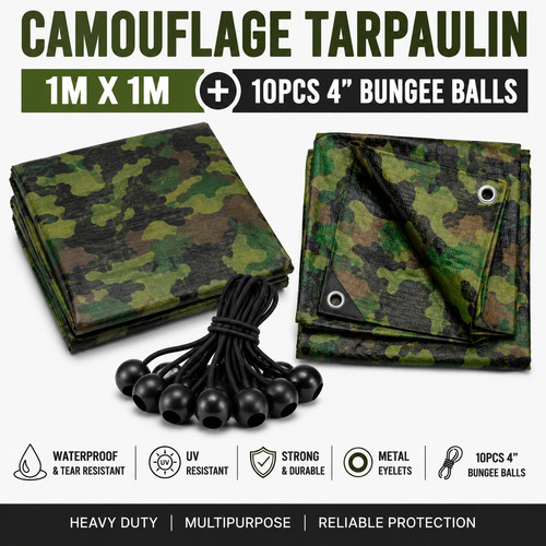 Camouflage tarpaulin - tarpaulin, 1m