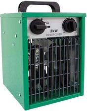 Greenhouse Heater 2kW Thermostat Fan Quiet Space Heater Garage Shed Workshop