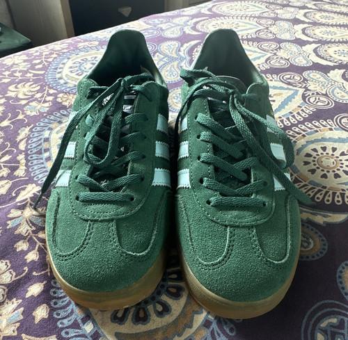 Adidas gazelle green suede - green,