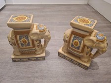 Pair of Ceramic Elephant Plant
