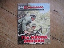 commando magazine war stories in pictures  vintage no 2185 the wrong uniform