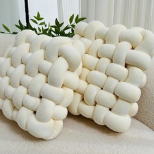 Two Knotted Soft Pillows for