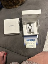 Ladies Seiko Titanium Watch 50m With Original Box 2006 Serial No 660047