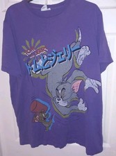 Tom And Jerry T shirt purple L