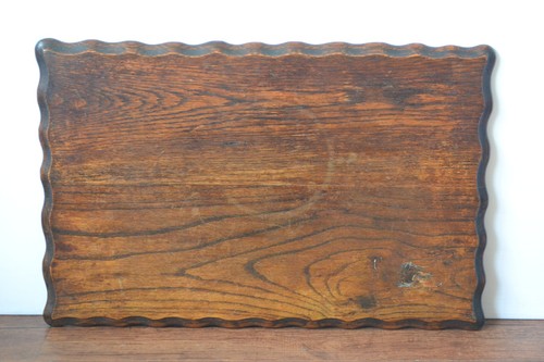 Scalloped edge oak - edge, wooden