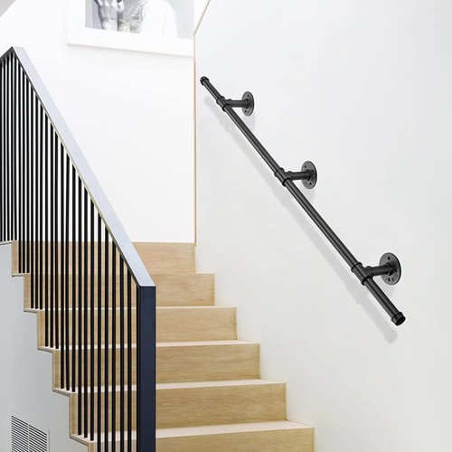 Industrial pipe handrail - handrail, wall