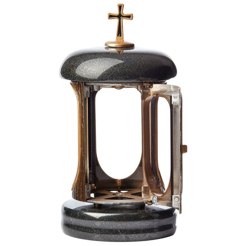 Large granite memorial lantern - large,