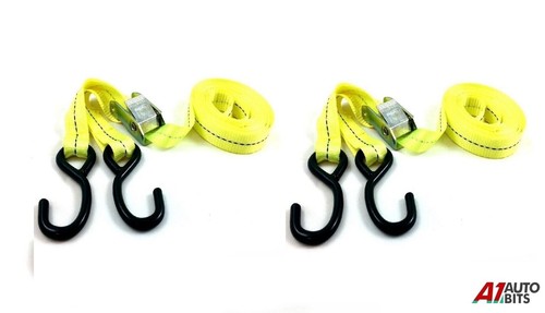 Ratchet tie down straps - 2x,