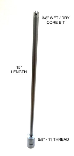 Wet diamond core bit - 3/8",