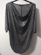 Quiz Silver Sequin Sparkly