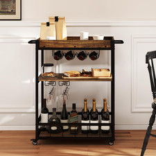 Serving Trolley on Wheels Bar