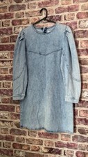 Zara Denim Dress Womens Blue